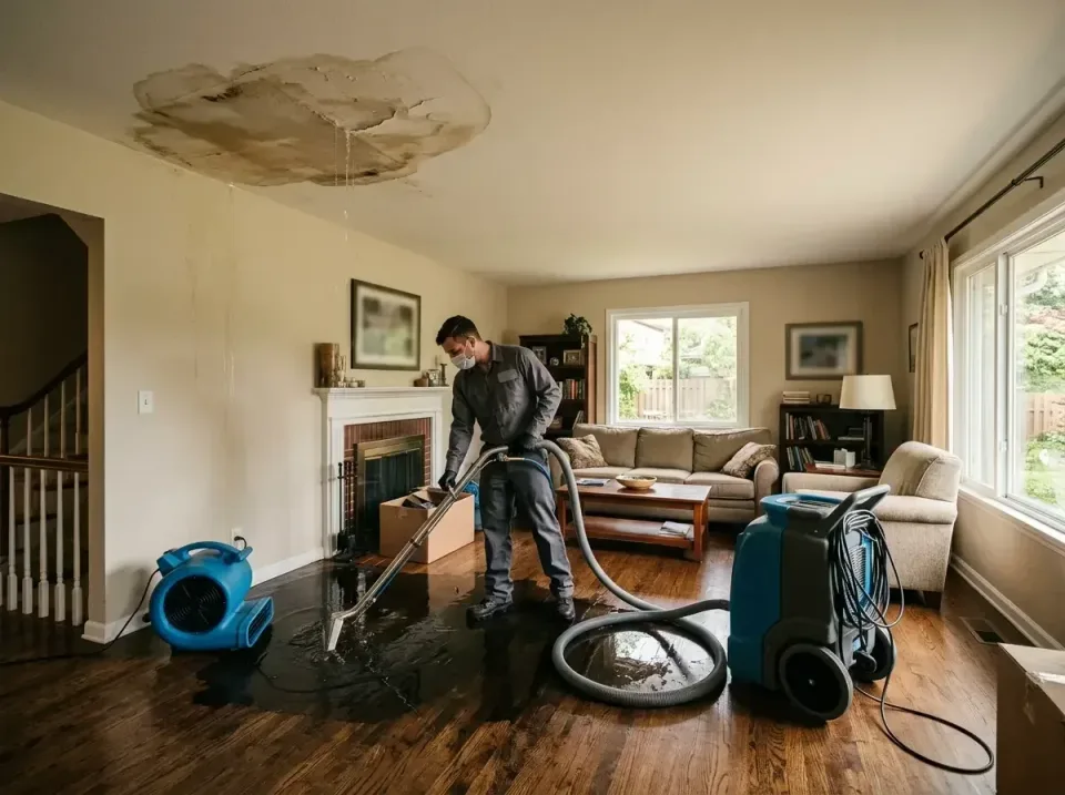 attic-pipe-burst-ceiling-drip-008 — frequently asked questions, Water Damage Restoration & Carpet Care in Livonia, MI